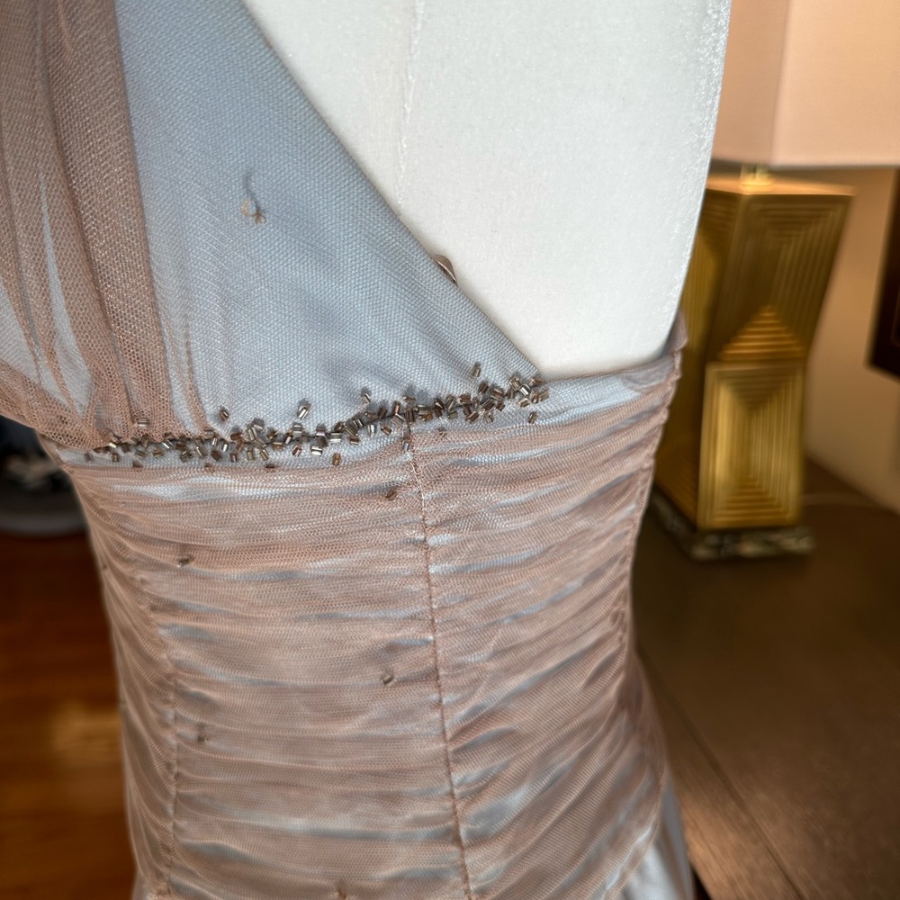 JS Boutique Halter Sequined Cocktail Dress Size 8 - Picture 3 of 14